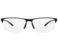 Black rectangular eyeglasses isolated on white background Royalty Free Stock Photo