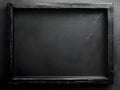 Black rectangular frame on a dark textured background for artistic display Royalty Free Stock Photo