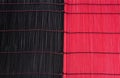 Black and red bamboo textures