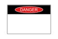 Black And Red Blank Danger Sign Vector Royalty Free Stock Photo