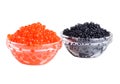 Black and red caviar Royalty Free Stock Photo
