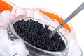 Black and red caviar Royalty Free Stock Photo
