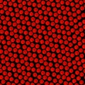 Black and red chaotic striped dots and spots abstract seamless pattern, vector Royalty Free Stock Photo