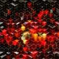 Black and red cubes abstract background Royalty Free Stock Photo