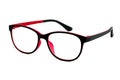 Black Red Eye Glasses Isolated on White Royalty Free Stock Photo