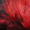 Black And Red Feathers: A Stunning Artwork Inspired By Marcin Sobas Royalty Free Stock Photo