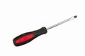 Black and red flat head screwdriver