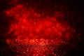 black and red glitter lights background. defocused. Royalty Free Stock Photo