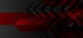 Black Red Gradient Arrowhead Abstract Background