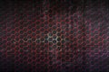 Black and red hexagon background and texture Royalty Free Stock Photo