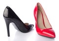 Black and red high heel shoe Royalty Free Stock Photo