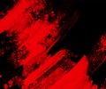 Black red ink brush stroke background. Vector illustration. Royalty Free Stock Photo