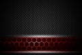 Black and red metal background and texture Royalty Free Stock Photo