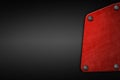 Black and red metal background and texture Royalty Free Stock Photo