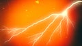 Black Red and Orange Lightning Background Graphic