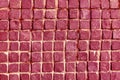 Black red pink slate wall texture background stone wall tile old floor pattern Royalty Free Stock Photo