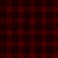 Black and red plaid fabric seamless pattern Royalty Free Stock Photo
