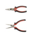 Black and red pliers tool isolated Royalty Free Stock Photo