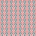 Black red seamless arrow pattern background Royalty Free Stock Photo