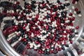 Colored beans in a saucepan Royalty Free Stock Photo