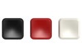 Black, red and white empty computer key Royalty Free Stock Photo