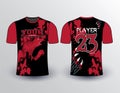 Black and red wild edgy look design shirt