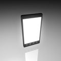 Black reflected smartphone