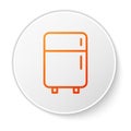 Black Refrigerator icon isolated on white background. Fridge freezer refrigerator. Household tech and appliances. Set Royalty Free Stock Photo