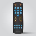 Black remote control and buttons eps10 Royalty Free Stock Photo