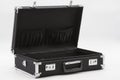 Black retro briefcase on white background Royalty Free Stock Photo
