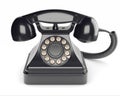 Black retro phone Royalty Free Stock Photo