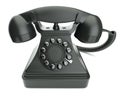 Black retro phone Royalty Free Stock Photo