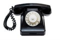 Black retro telephone Royalty Free Stock Photo