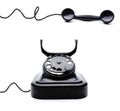 Black Retro Telephone Royalty Free Stock Photo