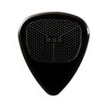 Black ribbed guitar plectrum Royalty Free Stock Photo