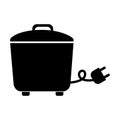 Black rice cooker graphic design Royalty Free Stock Photo