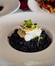 Black rice with cuttlefish and squid ink