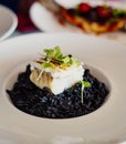 Black rice with cuttlefish and squid ink