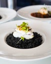 Black rice with cuttlefish and squid ink