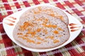 Black Rice/ Kavuni Yummy Uthappam Royalty Free Stock Photo