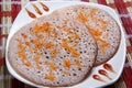 Black Rice/ Kavuni Yummy Uthappam Royalty Free Stock Photo