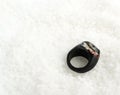 Black Ring Epoxy Resin Jewellery