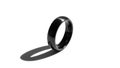 Emphasizing the contrast between the dark ring and the bright backgroun Royalty Free Stock Photo