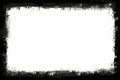 Black ripped border frame over white background horizontal image with copy space for writing - horizontal