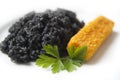 Black Rise And Orange Fish Stick Royalty Free Stock Photo
