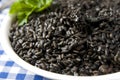 Black risotto Royalty Free Stock Photo