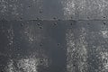 Black Riveted Sheet Metal Background