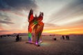 Black Rock Desert, USA - 2nd of September 2016: Burning Man