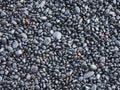 Black rock pebbles mineral stones background Royalty Free Stock Photo