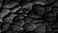 Black rock texture. Abstract of stone layers. Nature background. 3D Rendering Royalty Free Stock Photo